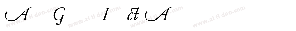Adobe Garamond Italic Alternate字体转换